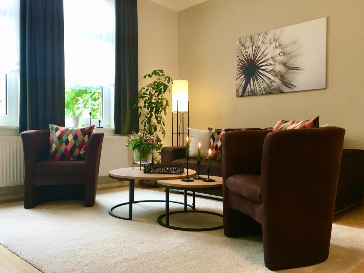Schoene Ferienwohnung Am Mathildenbrunnen เควดลินบวร์ก ภายนอก รูปภาพ